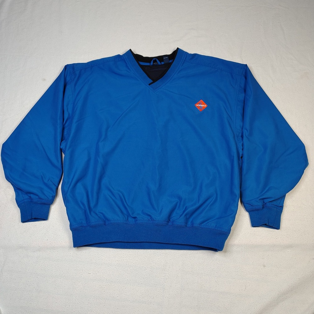 VINTAGE Sparks Promo Windbreaker Pullover Mens XL Blue Rivers End Golf Jacket